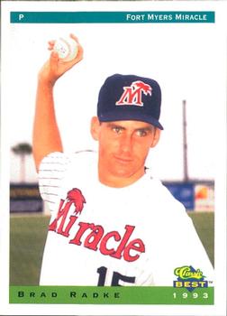 1993 Classic Best Fort Myers Miracle #20 Brad Radke Front
