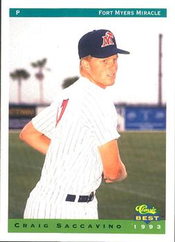 1993 Classic Best Fort Myers Miracle #23 Craig Saccavino Front