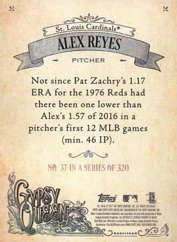 2017 Topps Gypsy Queen - Missing Blackplate #37 Alex Reyes Back
