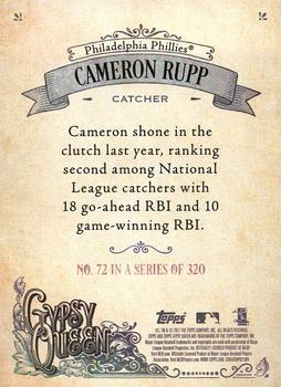 2017 Topps Gypsy Queen - Missing Blackplate #72 Cameron Rupp Back