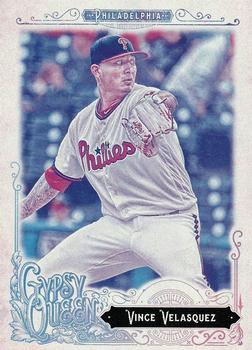 2017 Topps Gypsy Queen - Missing Blackplate #92 Vince Velasquez Front