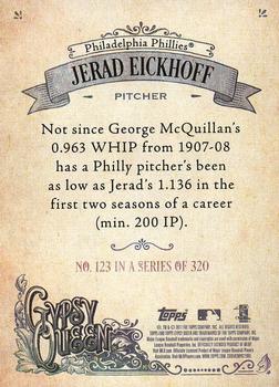 2017 Topps Gypsy Queen - Missing Blackplate #123 Jerad Eickhoff Back