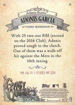 2017 Topps Gypsy Queen - Missing Blackplate #141 Adonis Garcia Back