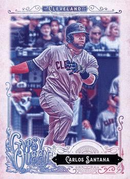 2017 Topps Gypsy Queen - Missing Blackplate #293 Carlos Santana Front