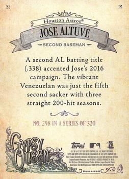 2017 Topps Gypsy Queen - Missing Blackplate #298 Jose Altuve Back