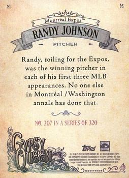 2017 Topps Gypsy Queen - Missing Blackplate #307 Randy Johnson Back