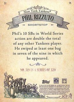 2017 Topps Gypsy Queen - Missing Blackplate #319 Phil Rizzuto Back