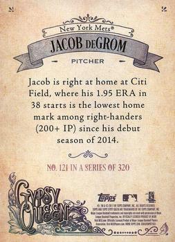 2017 Topps Gypsy Queen - Missing Blackplate #121 Jacob deGrom Back