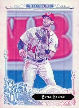 2017 Topps Gypsy Queen - Missing Blackplate #171 Bryce Harper Front