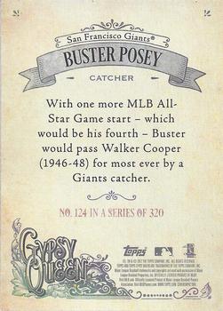 2017 Topps Gypsy Queen - Green #124 Buster Posey Back