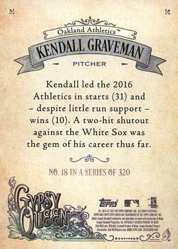 2017 Topps Gypsy Queen - Missing Nameplate #18 Kendall Graveman Back