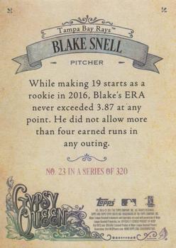 2017 Topps Gypsy Queen - Missing Nameplate #23 Blake Snell Back