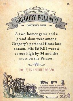 2017 Topps Gypsy Queen - Missing Nameplate #175 Gregory Polanco Back
