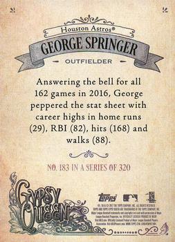 2017 Topps Gypsy Queen - Missing Nameplate #183 George Springer Back