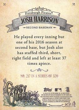 2017 Topps Gypsy Queen - Missing Nameplate #217 Josh Harrison Back
