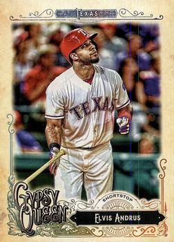 2017 Topps Gypsy Queen - Green Back #213 Elvis Andrus Front