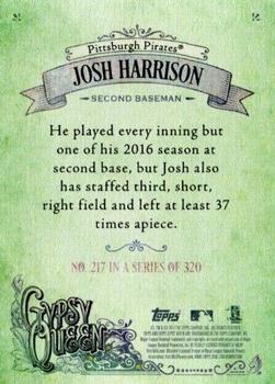 2017 Topps Gypsy Queen - Green Back #217 Josh Harrison Back