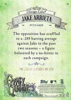 2017 Topps Gypsy Queen - Green Back #235 Jake Arrieta Back
