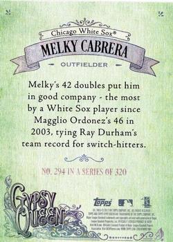 2017 Topps Gypsy Queen - Green Back #294 Melky Cabrera Back