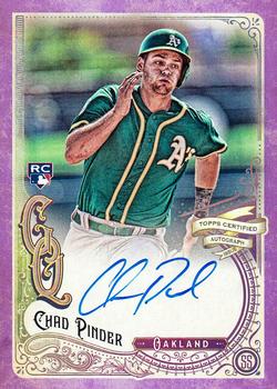 2017 Topps Gypsy Queen - Gypsy Queen Autographs Purple #GQA-CP Chad Pinder Front