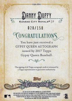 2017 Topps Gypsy Queen - Gypsy Queen Autographs Purple #GQA-DDU Danny Duffy Back