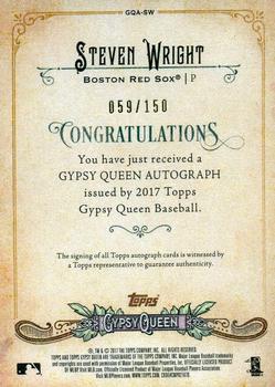 2017 Topps Gypsy Queen - Gypsy Queen Autographs Purple #GQA-SW Steven Wright Back