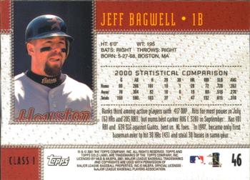2001 Topps Gold Label #46 Jeff Bagwell Back