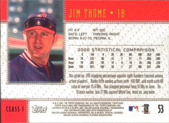 2001 Topps Gold Label #53 Jim Thome Back