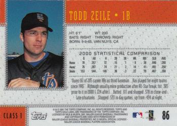 2001 Topps Gold Label #86 Todd Zeile Back