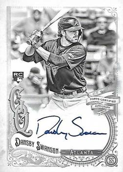 2017 Topps Gypsy Queen - Gypsy Queen Autographs Black and White #GQA-DS Dansby Swanson Front