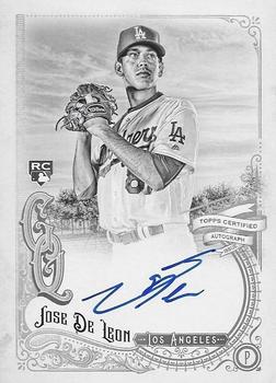 2017 Topps Gypsy Queen - Gypsy Queen Autographs Black and White #GQA-JDL Jose De Leon Front