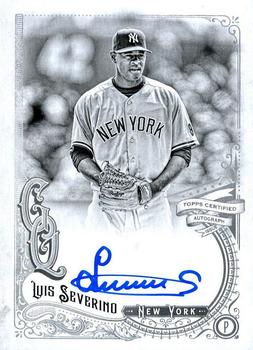 2017 Topps Gypsy Queen - Gypsy Queen Autographs Black and White #GQA-LS Luis Severino Front