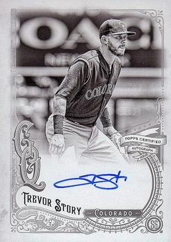 2017 Topps Gypsy Queen - Gypsy Queen Autographs Black and White #GQA-TS Trevor Story Front