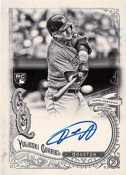 2017 Topps Gypsy Queen - Gypsy Queen Autographs Black and White #GQA-YG Yulieski Gurriel Front