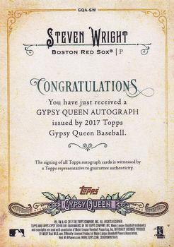2017 Topps Gypsy Queen - Gypsy Queen Autographs Missing Blackplate #GQA-SW Steven Wright Back