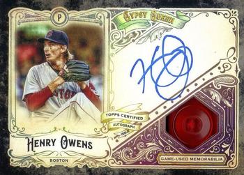 2017 Topps Gypsy Queen - Autograph Garments Black #AG-HO Henry Owens Front