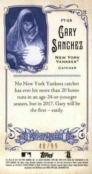 2017 Topps Gypsy Queen - Fortune Teller Minis Green #FT-GS Gary Sanchez Back