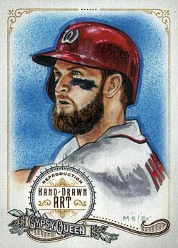 2017 Topps Gypsy Queen - Portrait Art Reproductions #GQAR-BH1 Bryce Harper Front