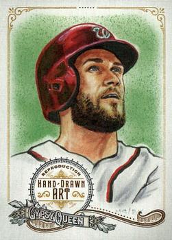 2017 Topps Gypsy Queen - Portrait Art Reproductions #GQAR-BH2 Bryce Harper Front