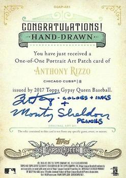 2017 Topps Gypsy Queen - Portrait Art Patch Originals #GQAP-AR1 Anthony Rizzo Back