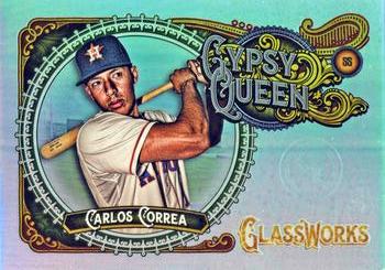 2017 Topps Gypsy Queen - GQ GlassWorks Box Toppers #GW-CC Carlos Correa Front