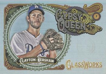 2017 Topps Gypsy Queen - GQ GlassWorks Box Toppers #GW-CK Clayton Kershaw Front
