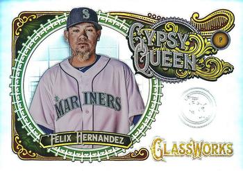 2017 Topps Gypsy Queen - GQ GlassWorks Box Toppers #GW-FH Felix Hernandez Front