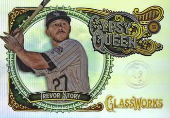 2017 Topps Gypsy Queen - GQ GlassWorks Box Toppers #GW-TS Trevor Story Front