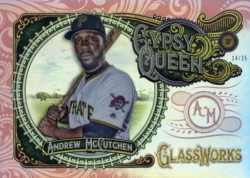 2017 Topps Gypsy Queen - GQ GlassWorks Box Toppers Red #GW-AM Andrew McCutchen Front