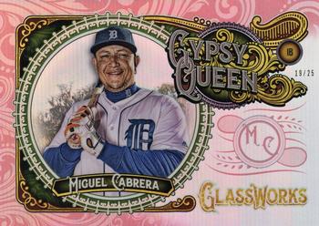 2017 Topps Gypsy Queen - GQ GlassWorks Box Toppers Red #GW-MC Miguel Cabrera Front
