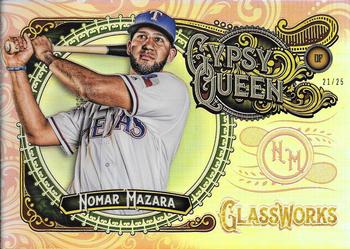 2017 Topps Gypsy Queen - GQ GlassWorks Box Toppers Red #GW-NM Nomar Mazara Front