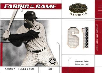 2003 Leaf Certified Materials - Fabric of the Game Debut Year #FG-7 Harmon Killebrew Front