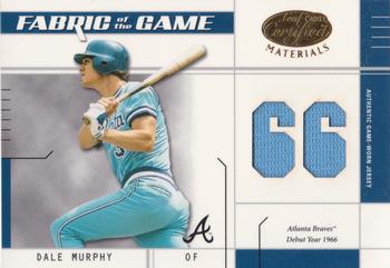2003 Leaf Certified Materials - Fabric of the Game Debut Year #FG-11 Dale Murphy Front