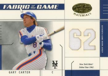 2003 Leaf Certified Materials - Fabric of the Game Debut Year #FG-36 Gary Carter Front